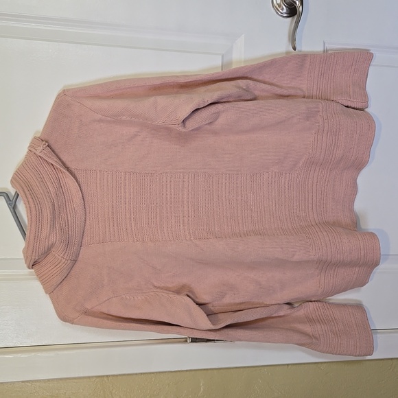 Calvin Klein Pink Cowl Sweater, Vintage Women's Pullover Sweater, Large - Picture 5 of 6